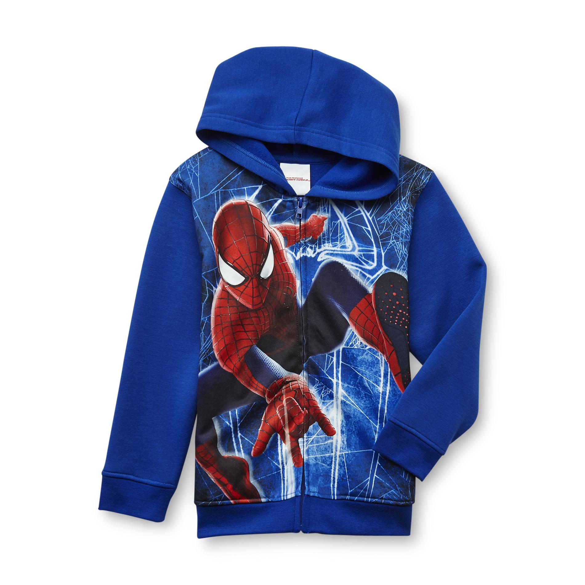 Spider man hoodie boys clearance
