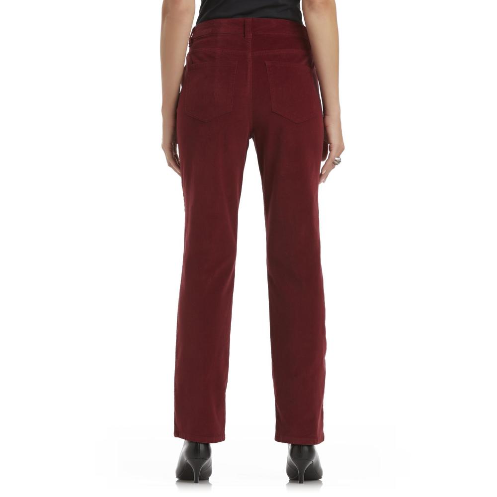 Basic Editions Women's Classic Fit Corduroy Pants