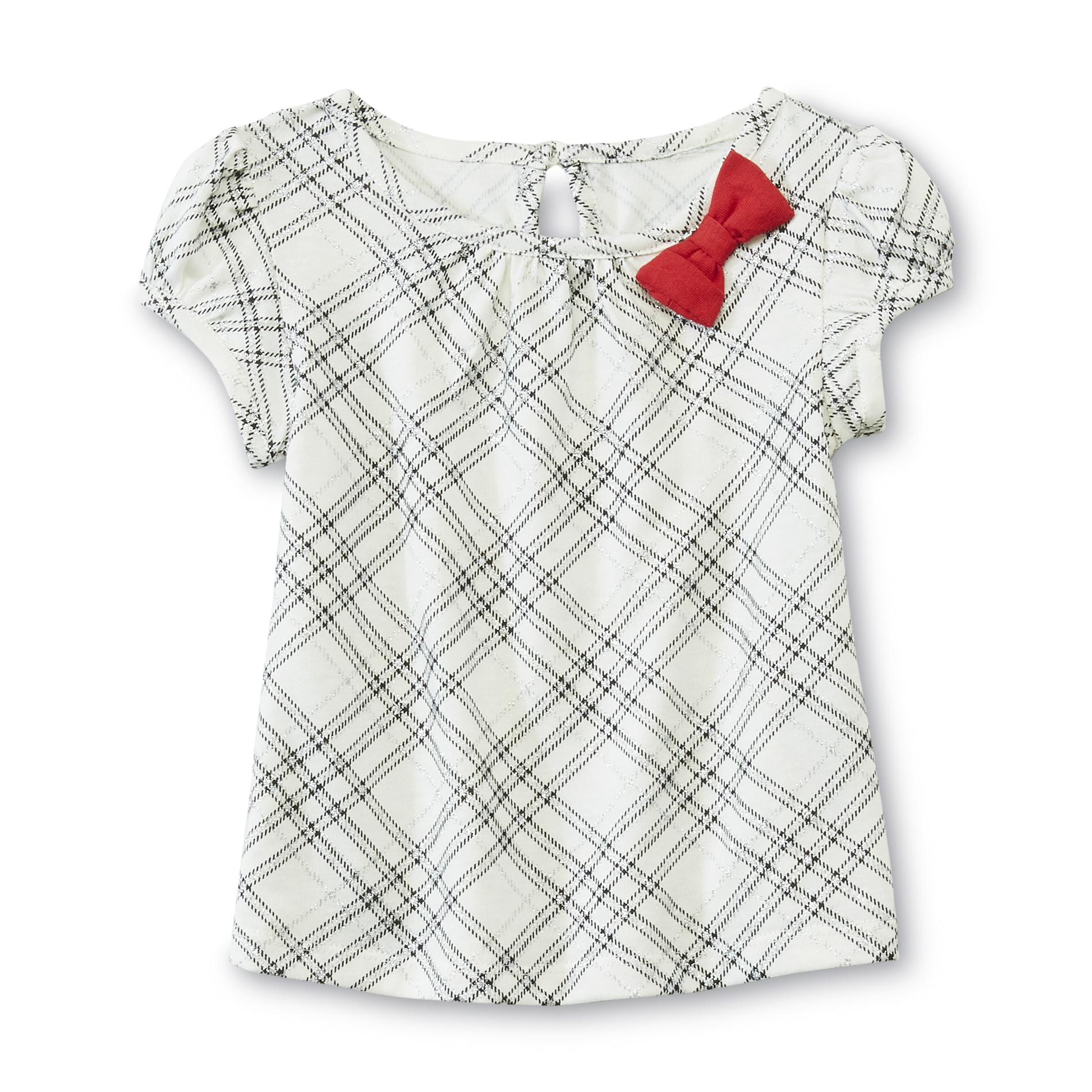 WonderKids Infant & Toddler Girl's Cap Sleeve Top - Plaid