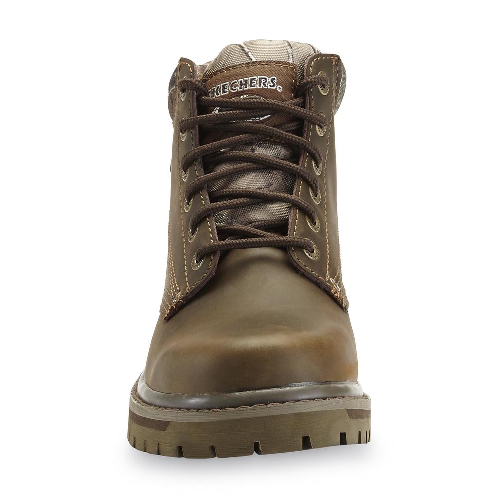 Skechers Men's Lendon 6" Brown/Camouflage Lace-Up Boot