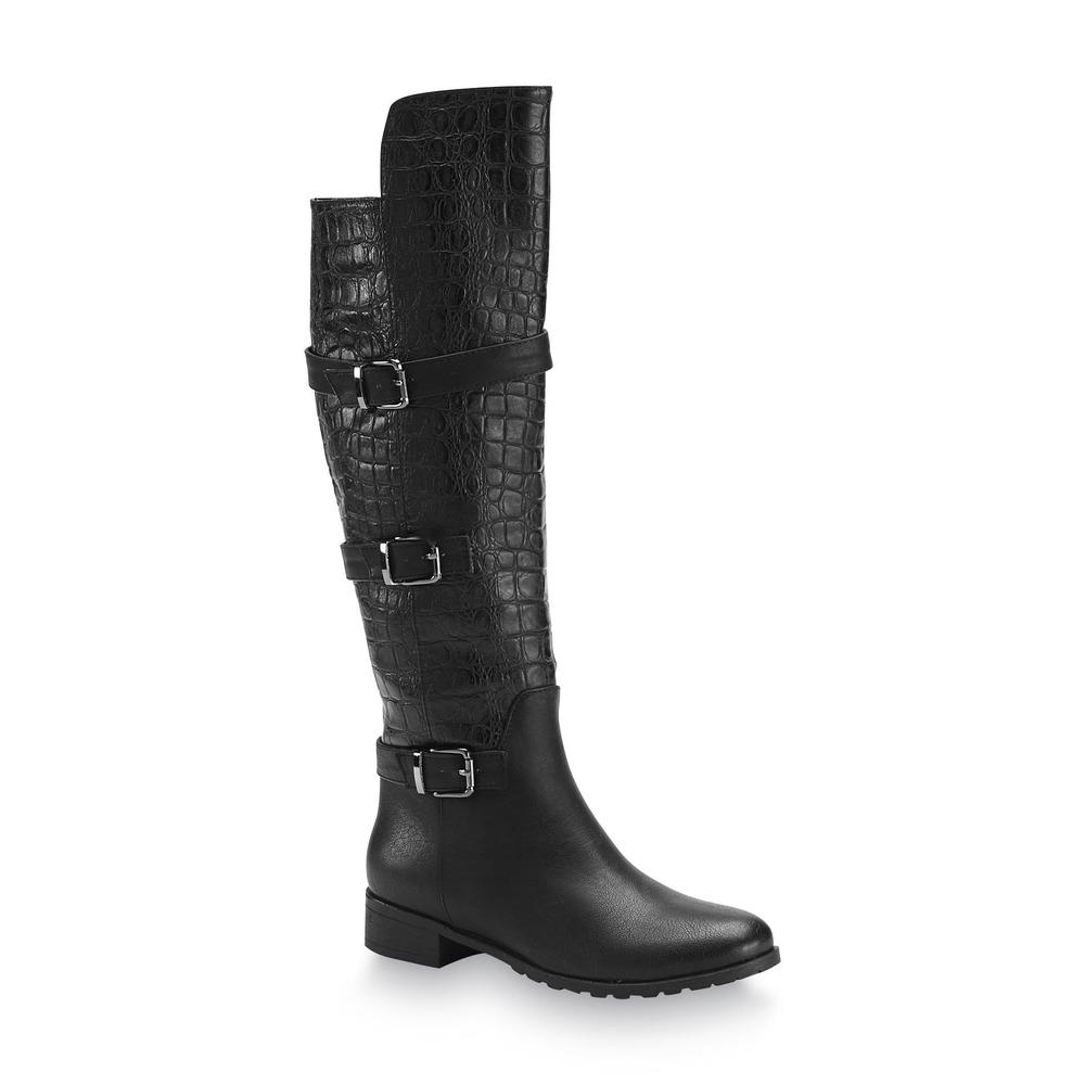 Soft Style by Hush Puppies Women's Raising the Bar Black Riding Tall Boot