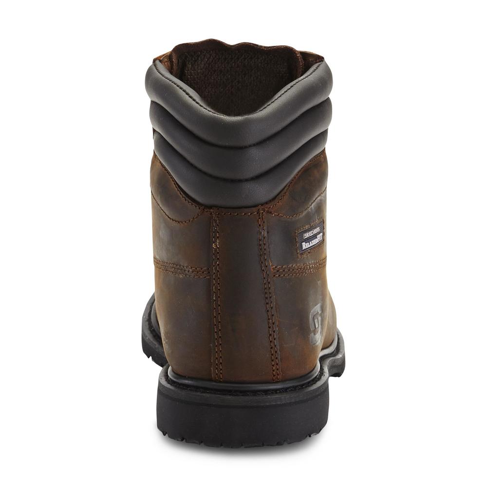 Skechers Men's Relaxed Fit - Roarke ST 7" Brown Steel Toe Work Boot