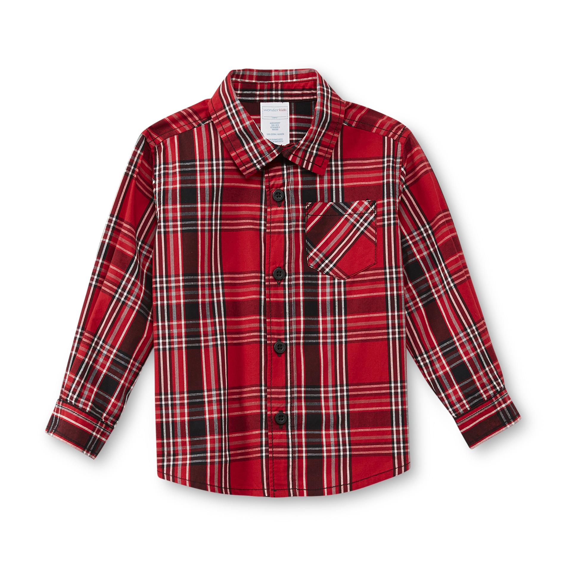 Holiday Editions Infant & Toddler Boy's Button-Front Shirt - Plaid