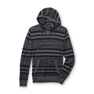 Always Push Forward Men's Hooded Pullover Sweater - Striped