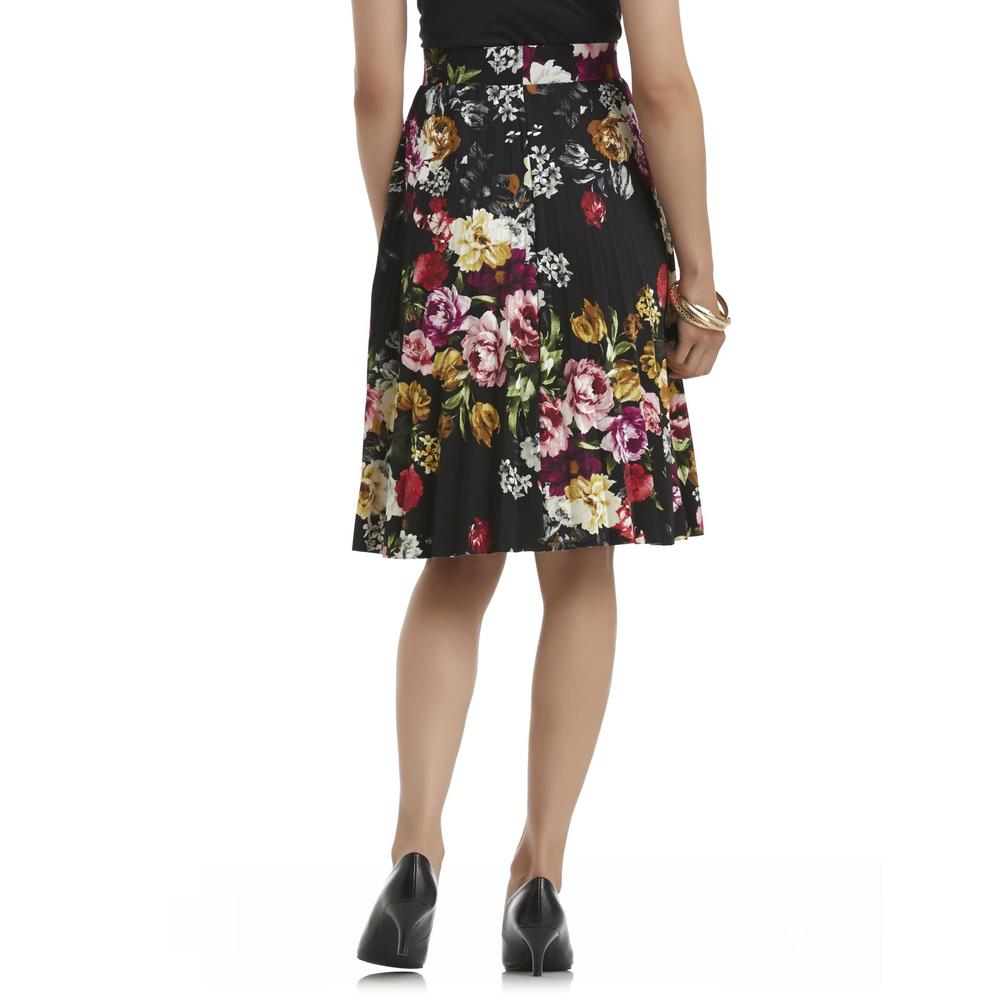 Covington Petite's Pleated Skirt - Floral