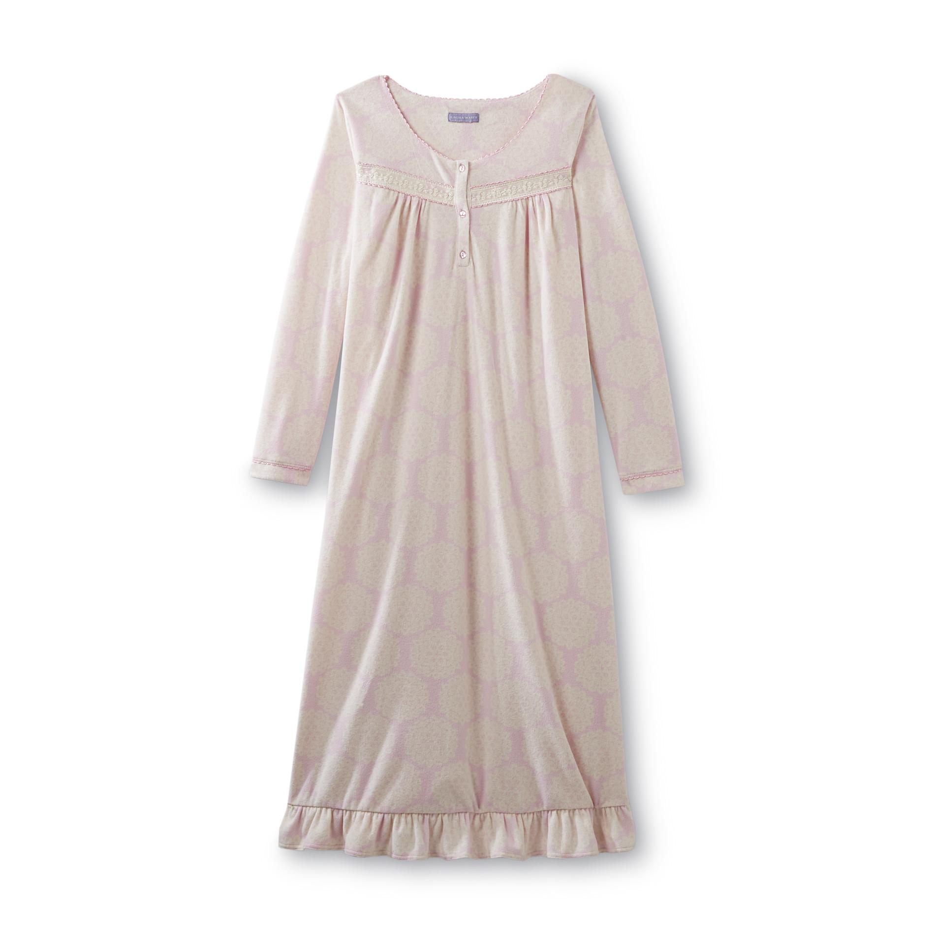 Laura Scott Women's Fleece Nightgown - Snowflakes
