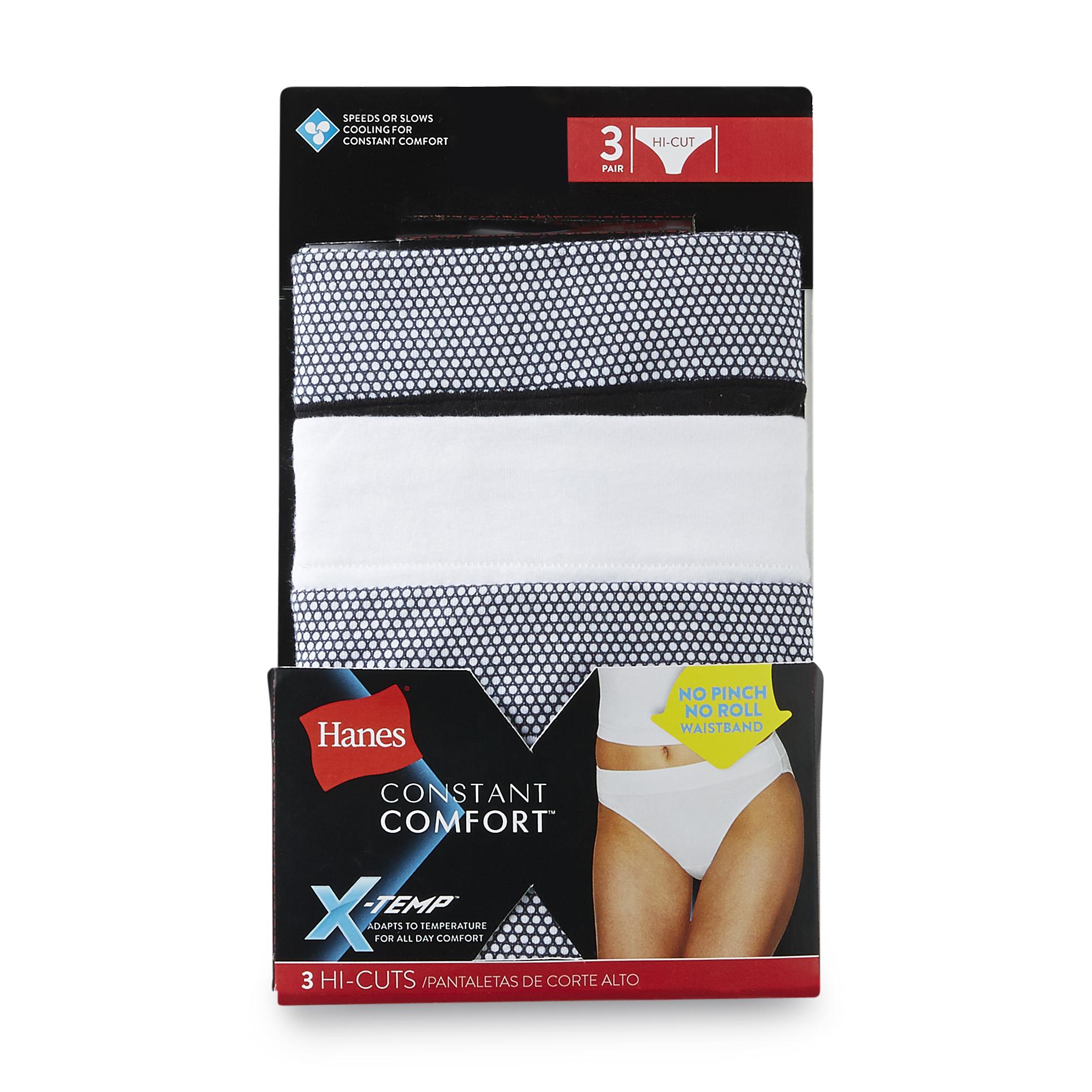 Hanes X-Temp Women's 3-Pack Constant Comfort Panties