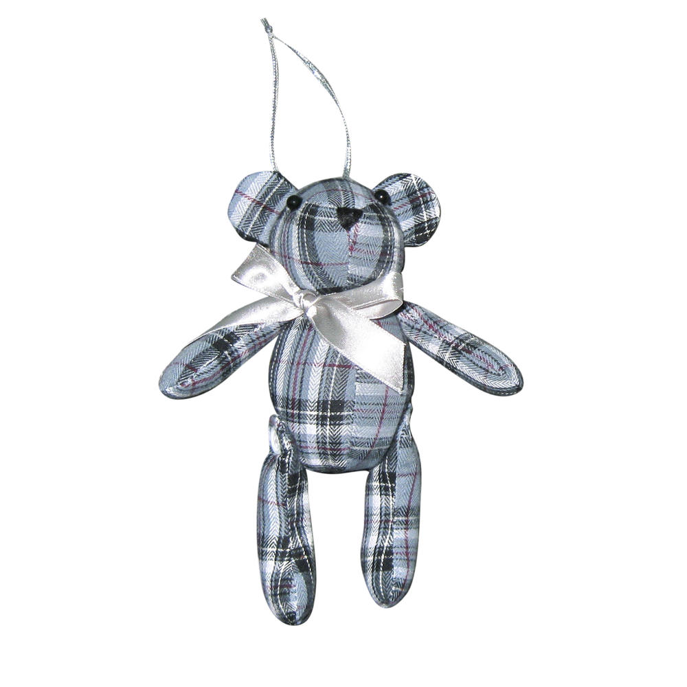Donner & Blitzen Incorporated Christmas Ornament Bear- Grey and White