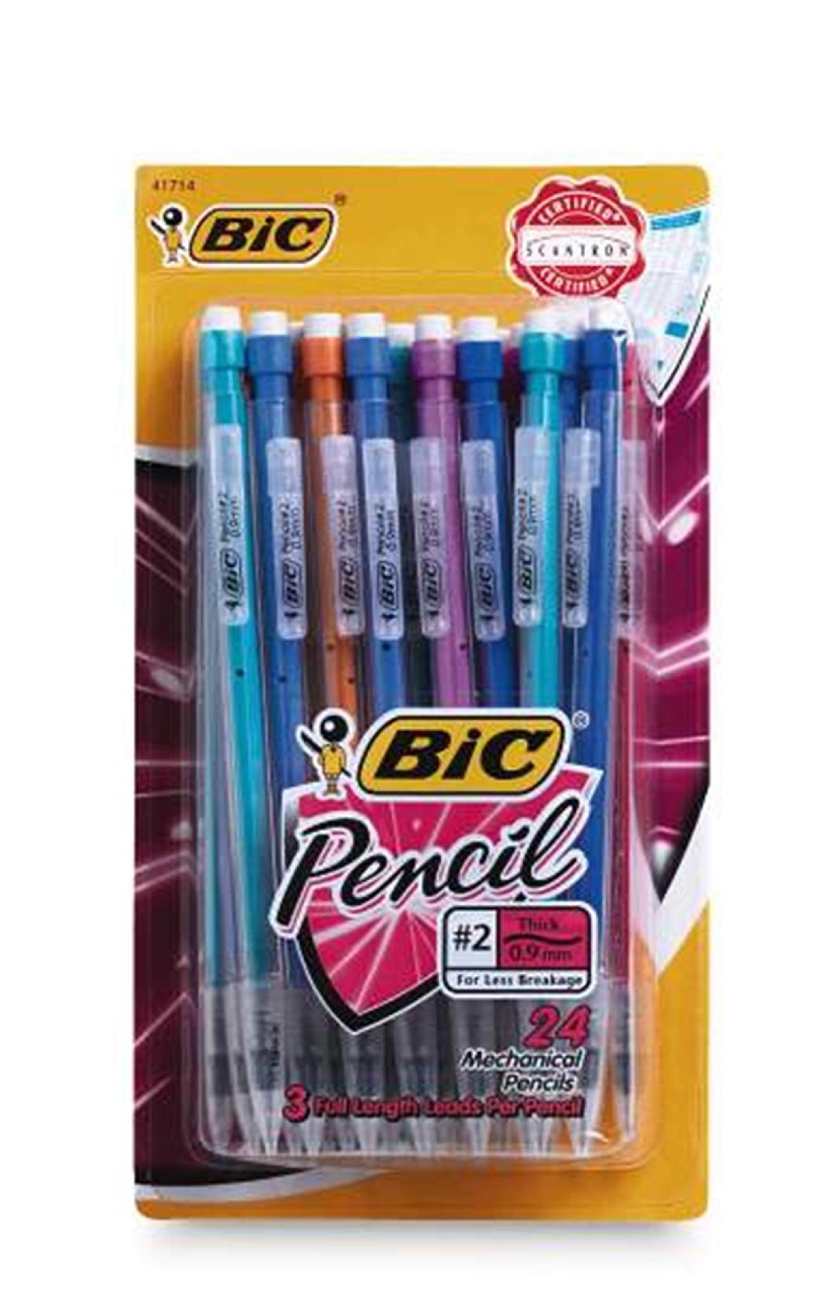 BIC Mechanical Pencils No 2 Thick 0 9 mm 24 pencils BIC Mechanical Pencils No 2 Thick 0 9 mm 24 pencils