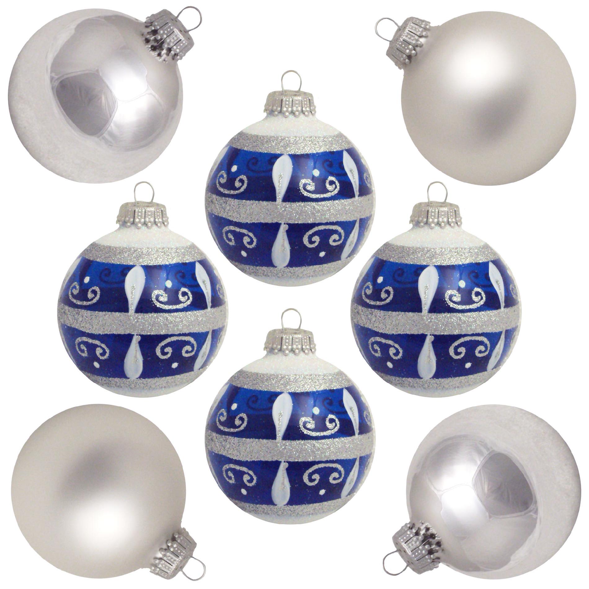 Christmas by Krebs Glass Christmas Ornaments- 8 ct.