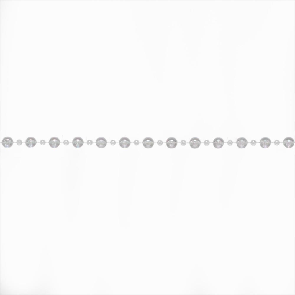 DONNER & BLITZEN 18' Lux Bead Garland- Iridescent Clear