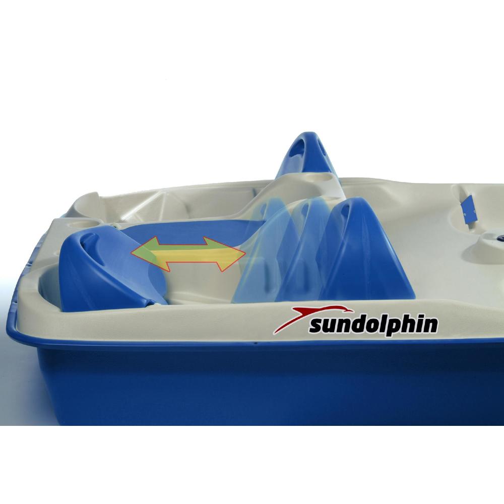 Sun Dolphin Sun Slider Pedal Boat Blue Stainless