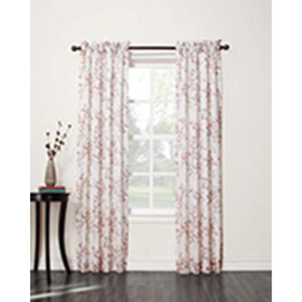 Jaclyn Smith Blossom Lined Sheer Window Panel