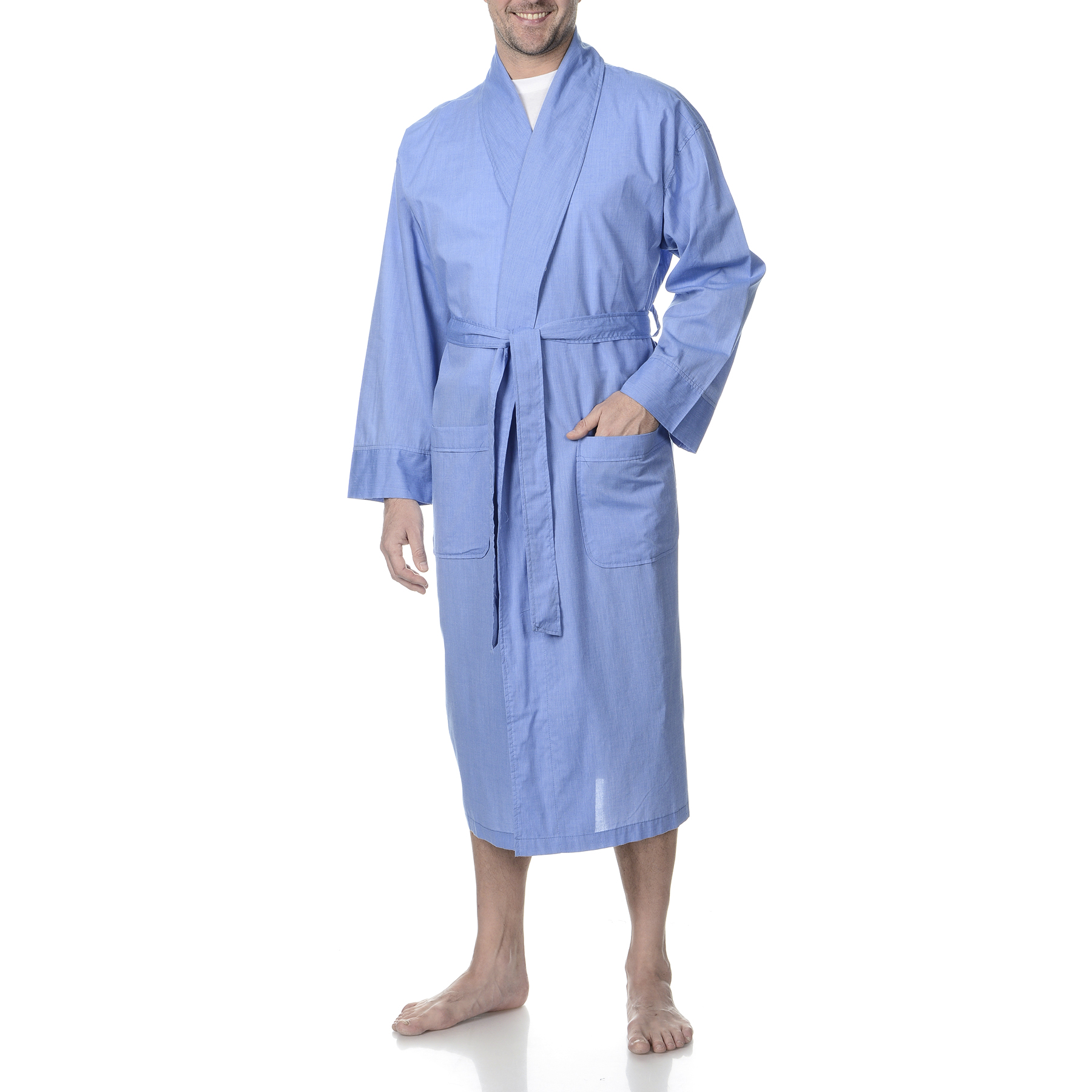 Hanes Men's Woven Broadcloth Robe - Onsite Exclusive