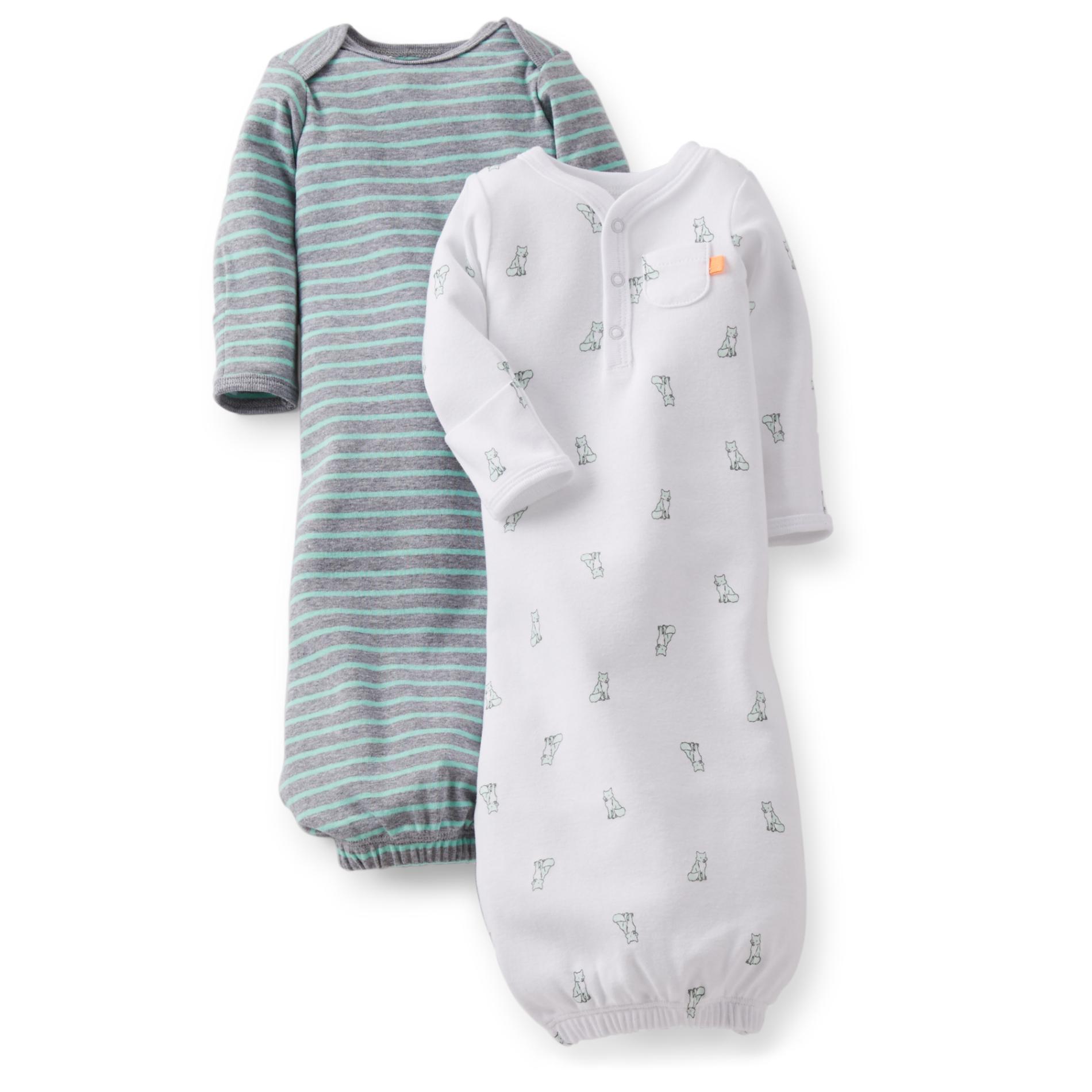Carter's Set of 2 Newborn & Infant Boy's Sleep Gowns