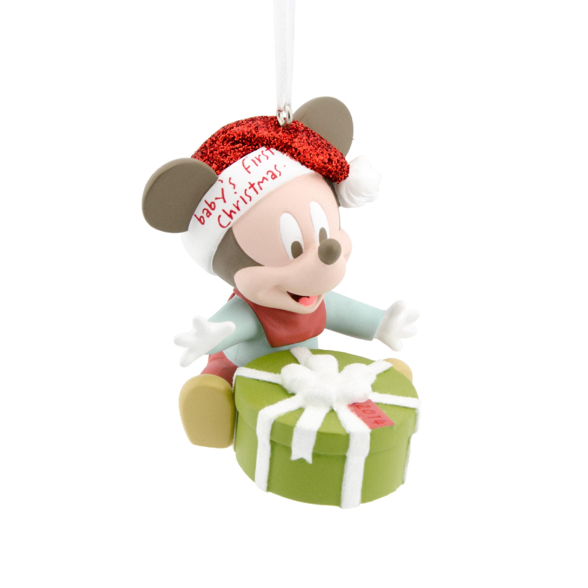 Disney Hallmark Mickey Mouse Baby's First Christmas 2014 Ornament