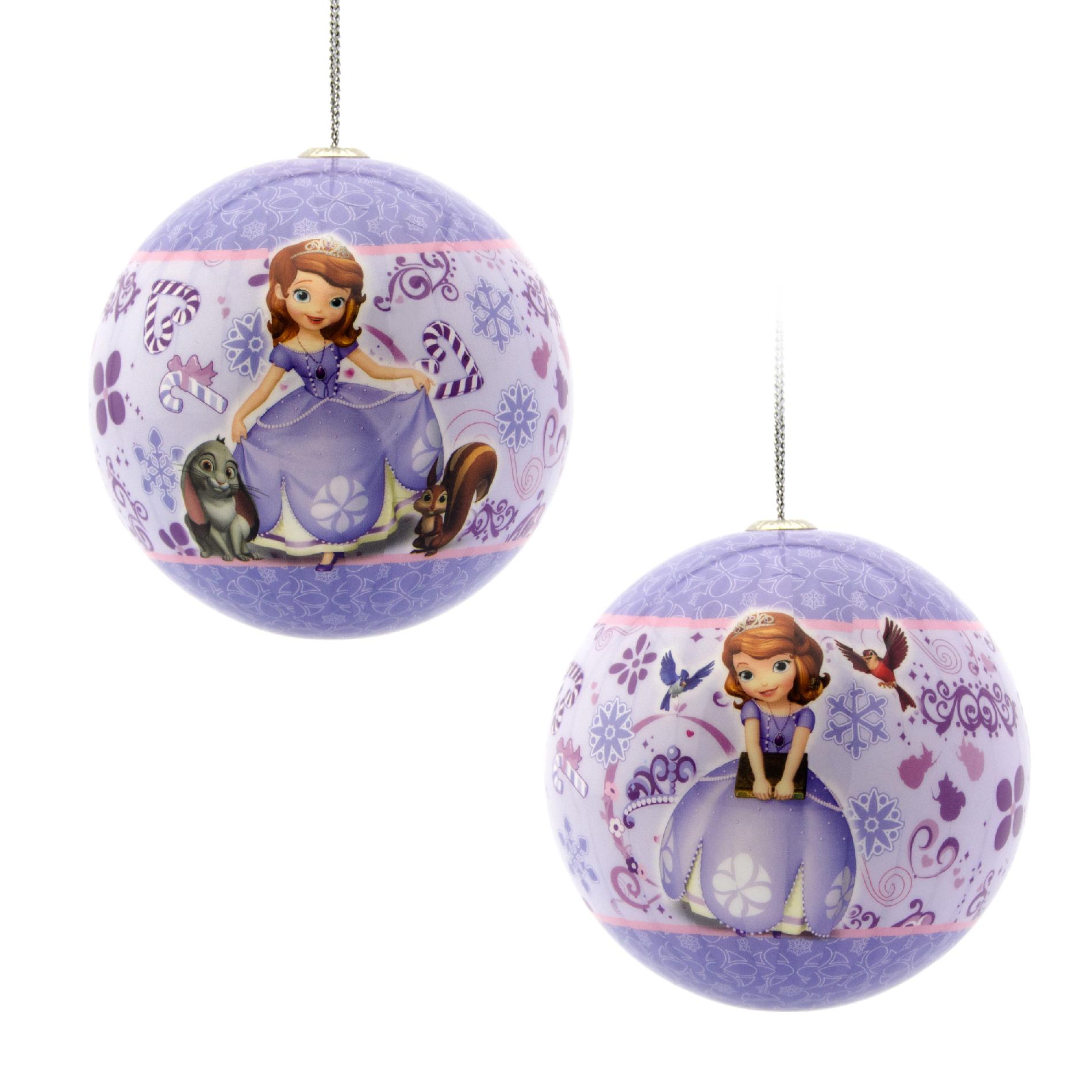 Disney Hallmark Sofia the First Decoupage Ball Christmas Ornament