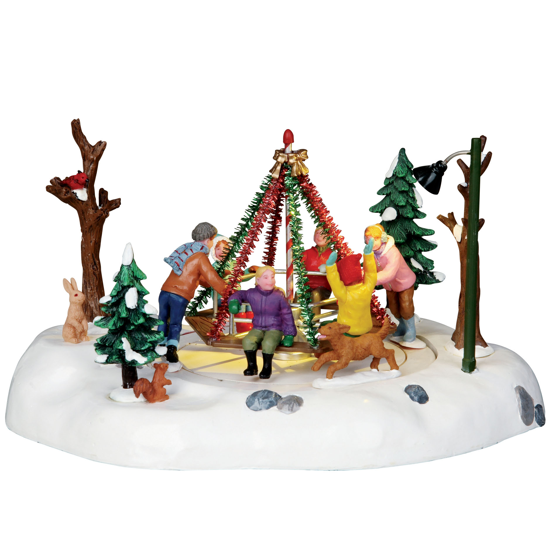 Lemax Village Collection Christmas Village Accessory, Holiday Merry-Go-Round, B/O (4.5V)