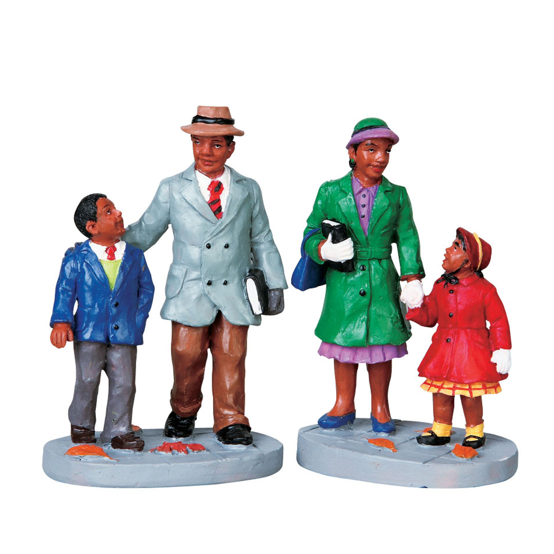 Lemax Village Collection Christmas Village Figurine, Going To Church, 2 set