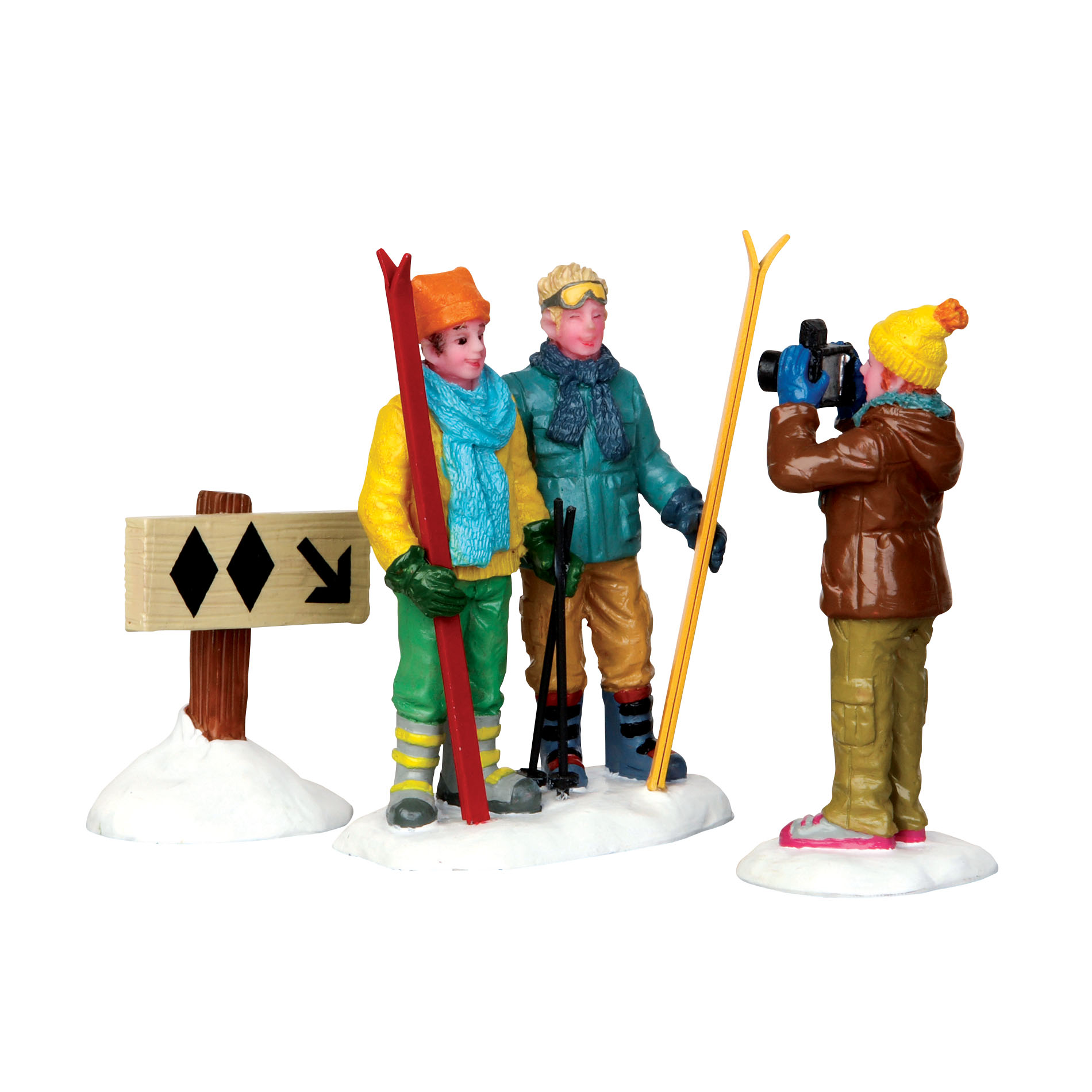 Lemax Village Collection Christmas Village Figurine, Summit Snaps, 3 set