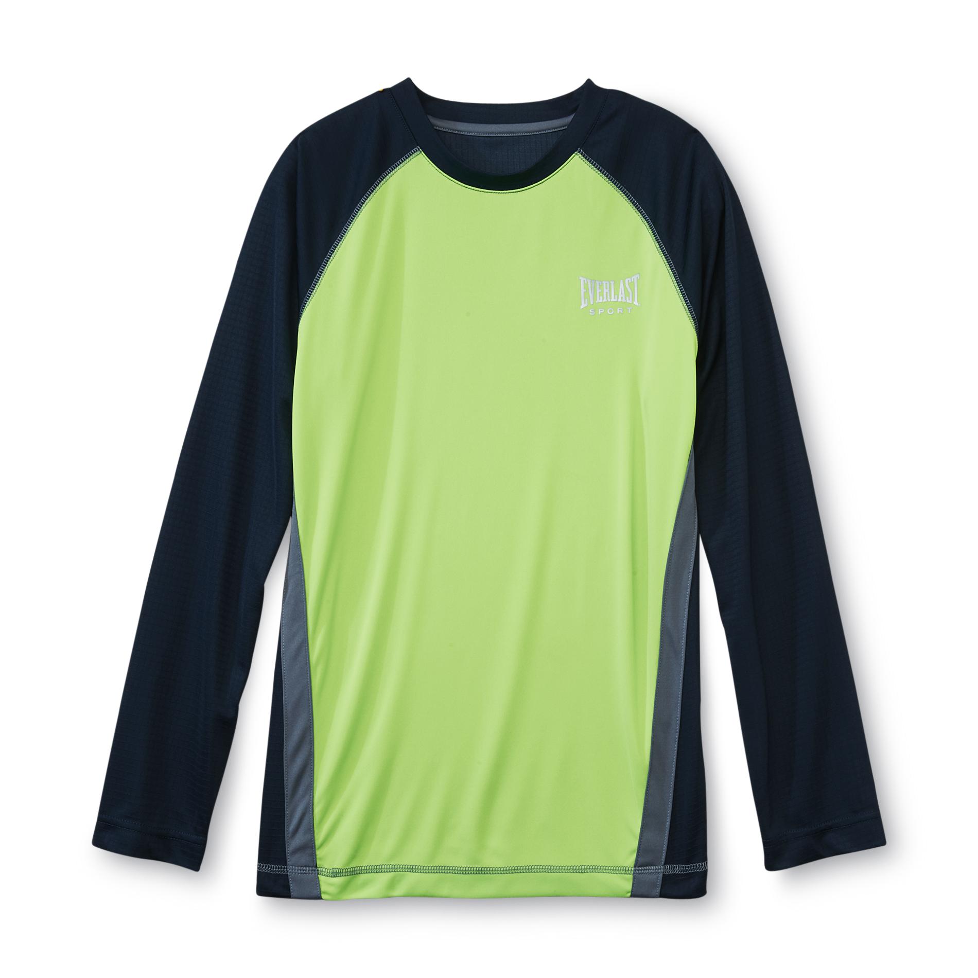 Everlast&reg; Sport Boy's Pieced Long-Sleeve Athletic Shirt - Neon