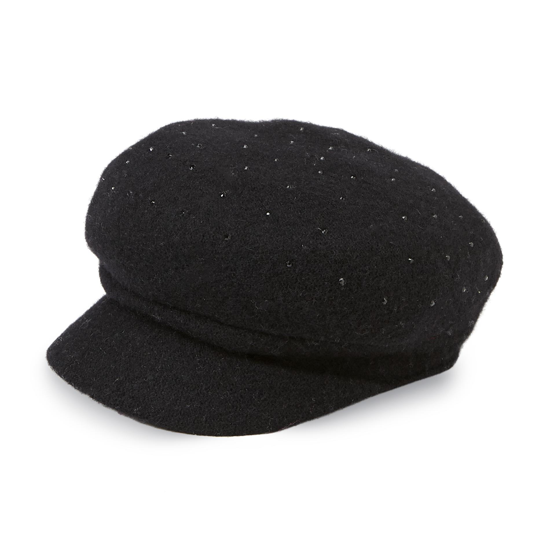 Attention Women's Embellished Cabbie Hat