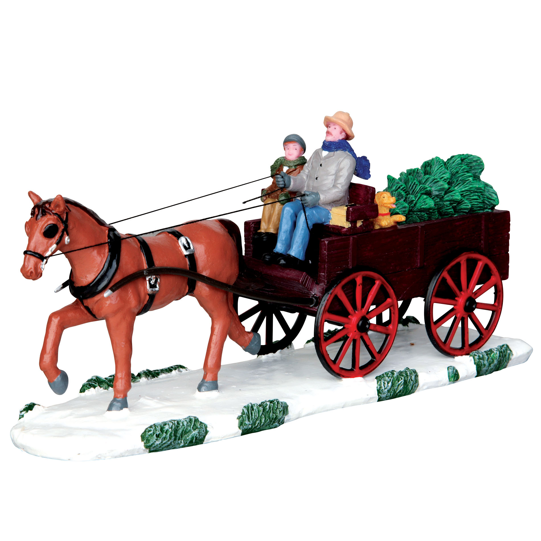 Lemax Village Collection Christmas Village Accessory, Bringing Home The Christmas Tree