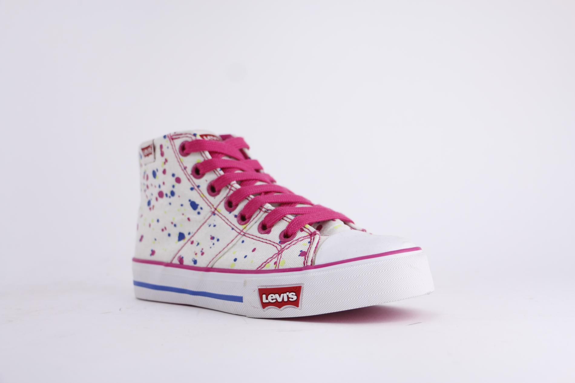 Levi's Girl's Hamilton Spash White/Multi Sneaker