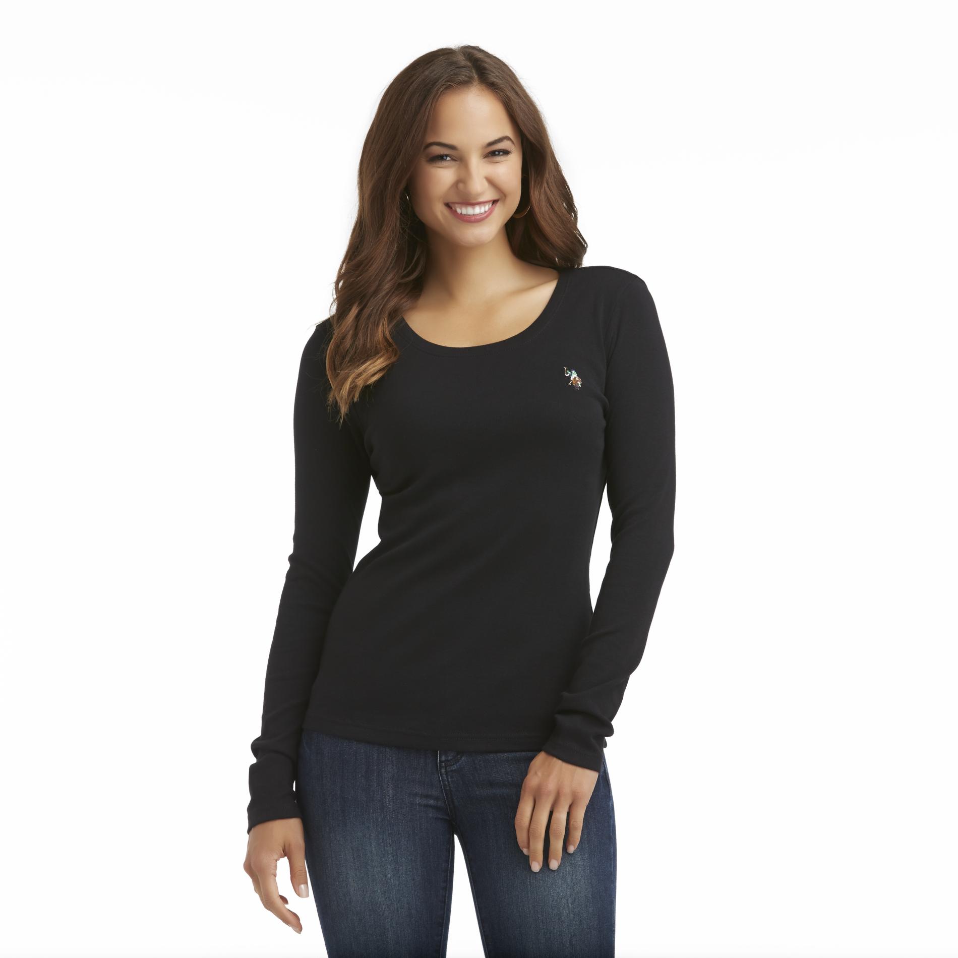 U.S. Polo Assn. Women's Long-Sleeve Logo T-Shirt