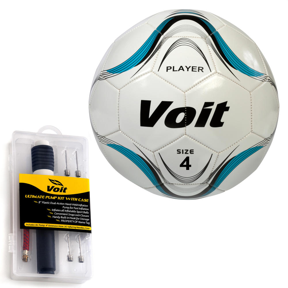 Voit Player Soccer Ball with Ultimate  Inflating Kit