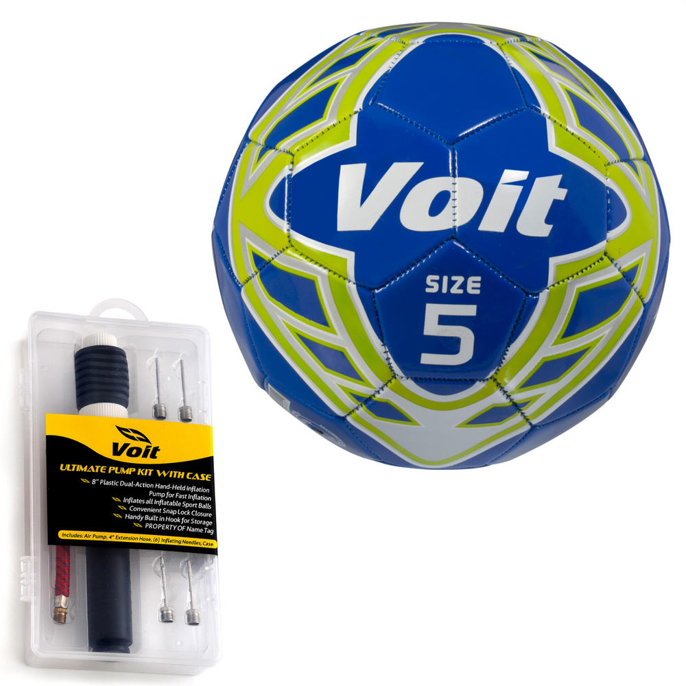 Voit Radente Soccer Ball with Ultimate Inflating Kit