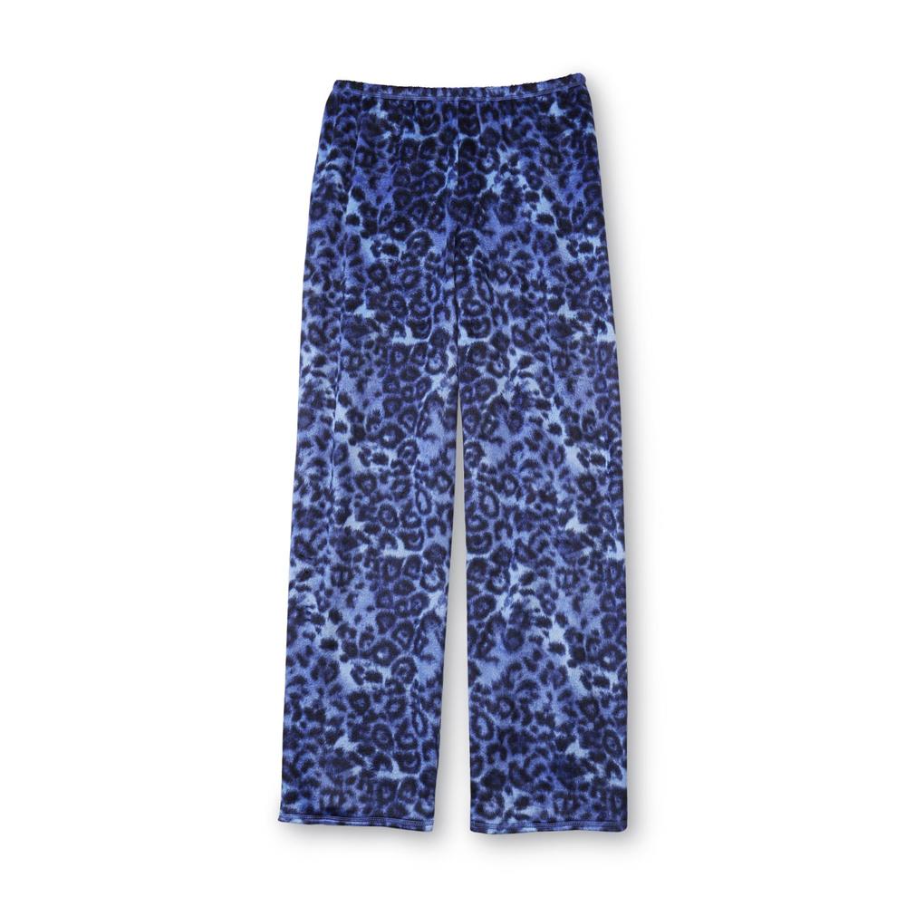 Covington Women's Pajama Shirt  Pants & Slippers - Leopard Print