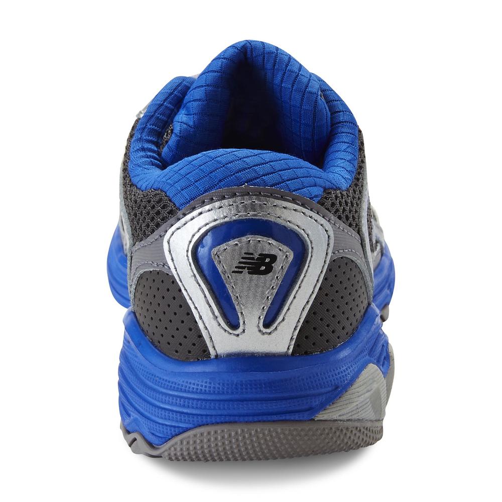 New Balance Boy's 635 Silver/Blue Athletic Shoe