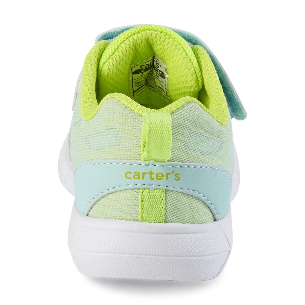 Carter's Toddler Girl's Fleet Green/Yellow Mesh Sneaker