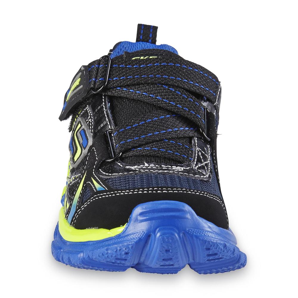Skechers Boy's Tough Trax Quads Black/Blue/Neon Green Athletic Shoe