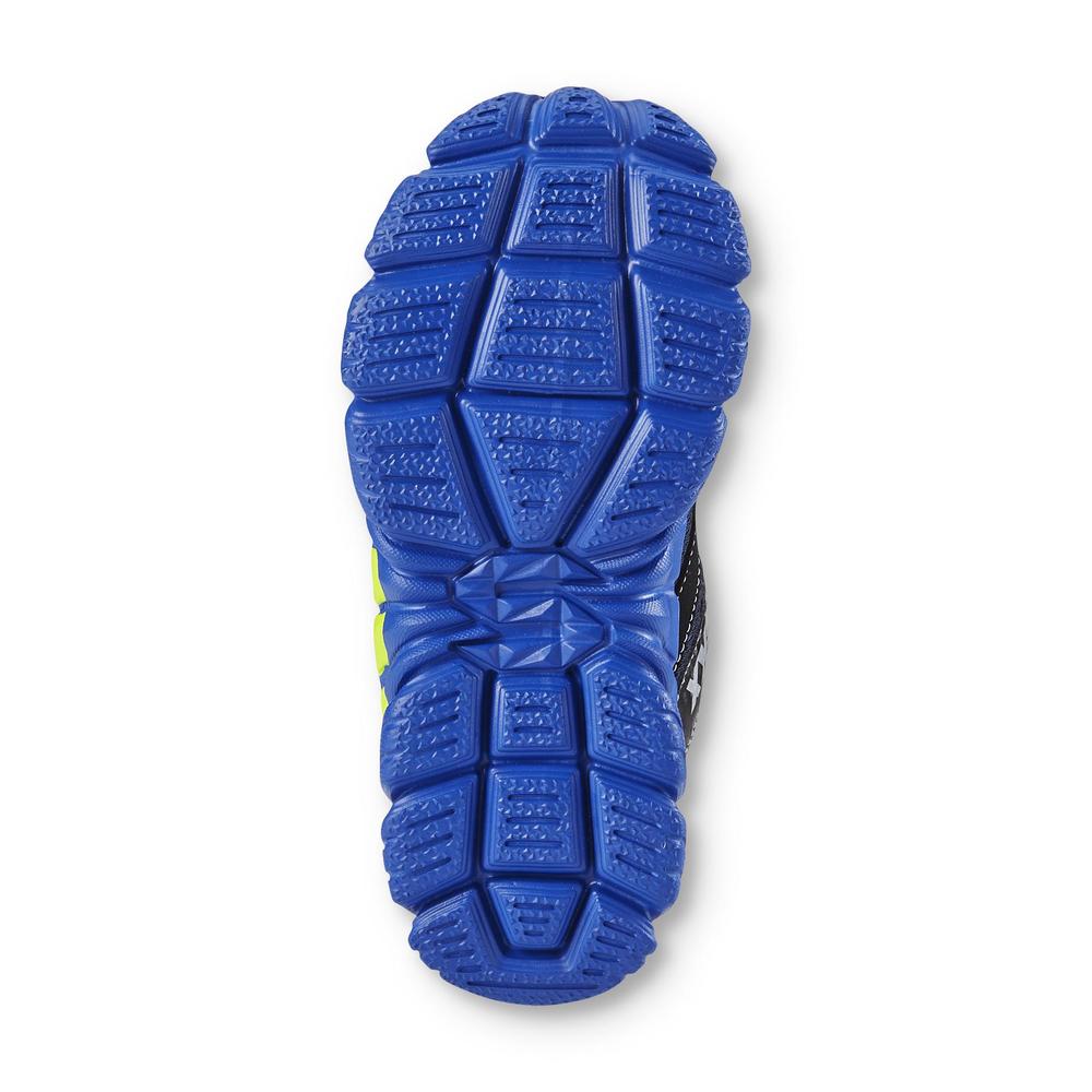 Skechers Boy's Tough Trax Quads Black/Blue/Neon Green Athletic Shoe