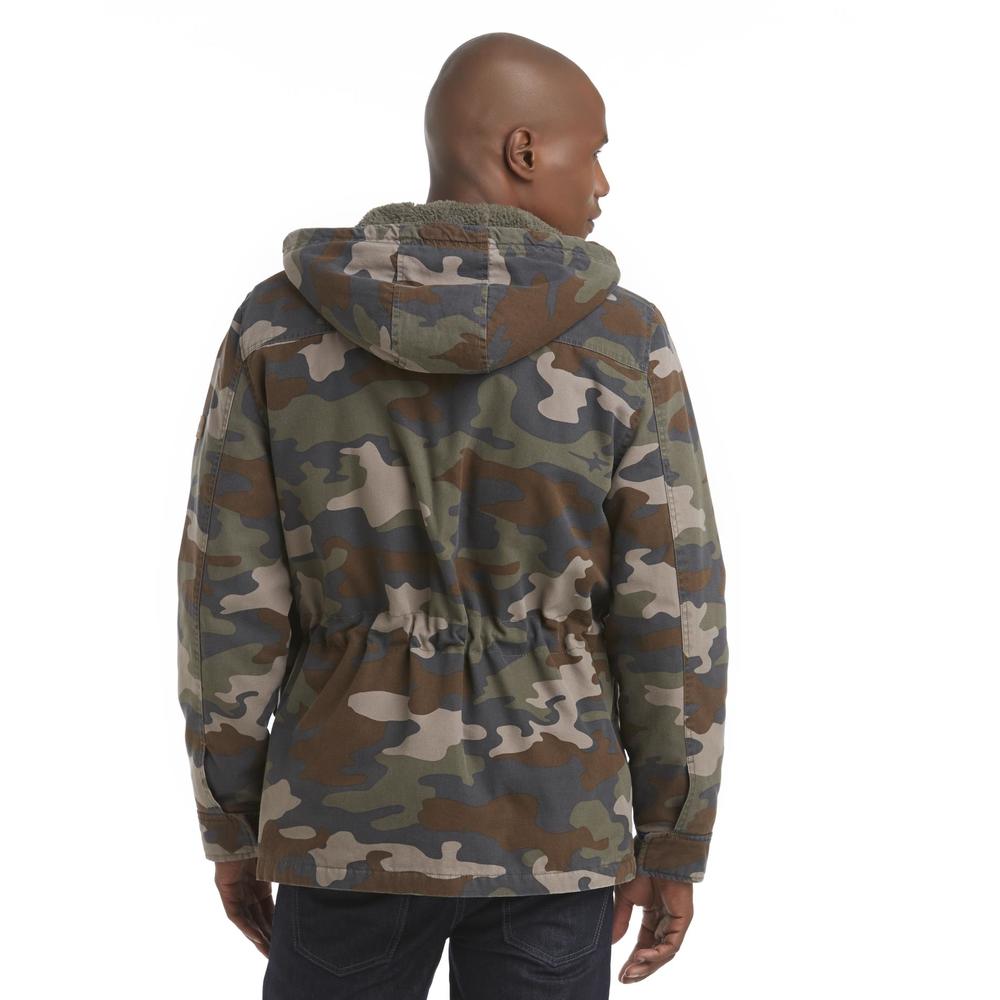 Northwest Territory Men's Hooded Quilted Canvas Jacket - Camouflage