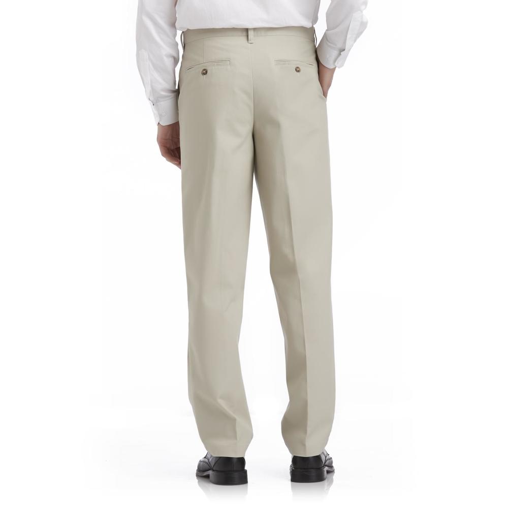 Basic Editions Men's Pleated Twill Pant