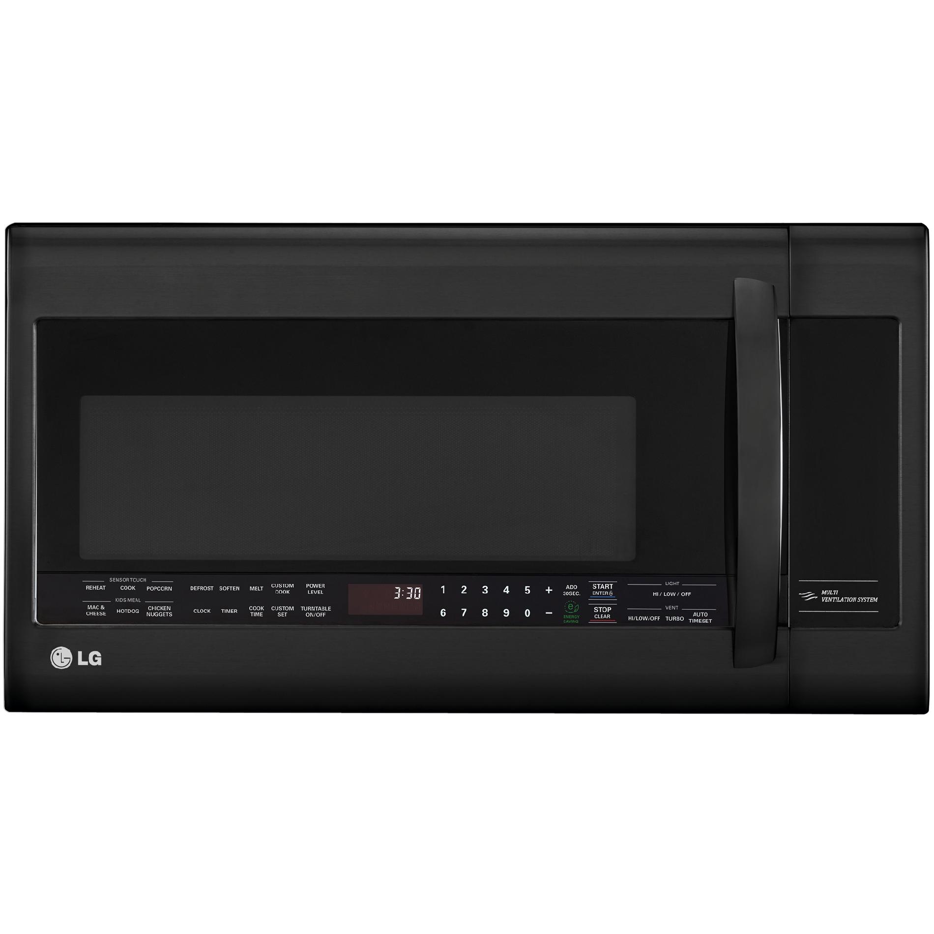 Lg Lmvm2033sb 2 0 Cu Ft Over The Range Microwave Oven Black
