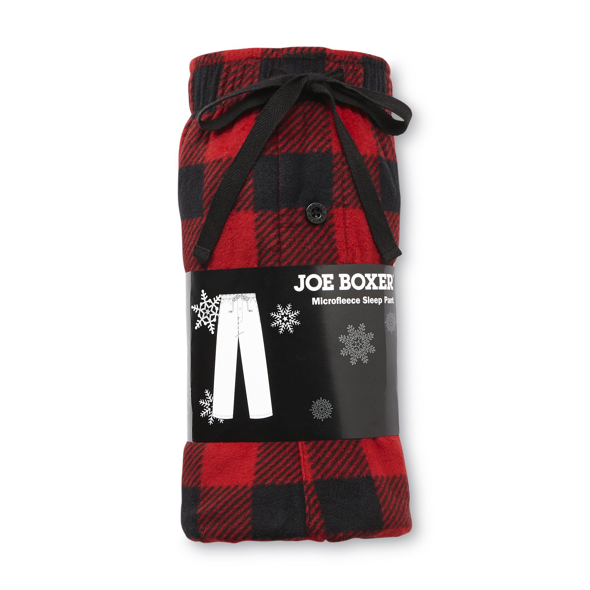 Joe Boxer Men's Fleece Pajama Pants - Buffalo Check Plaid