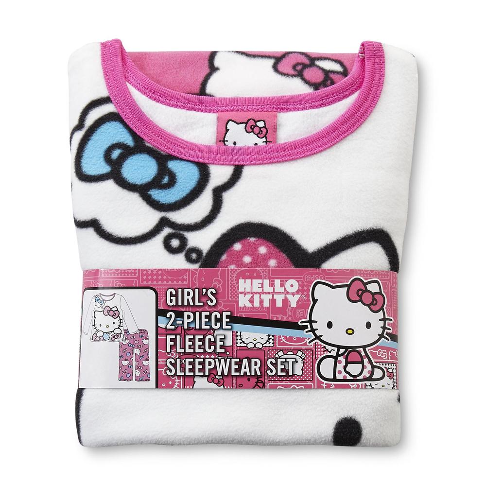 Hello Kitty Toddler Girl's Fleece Pajama Shirt & Pants