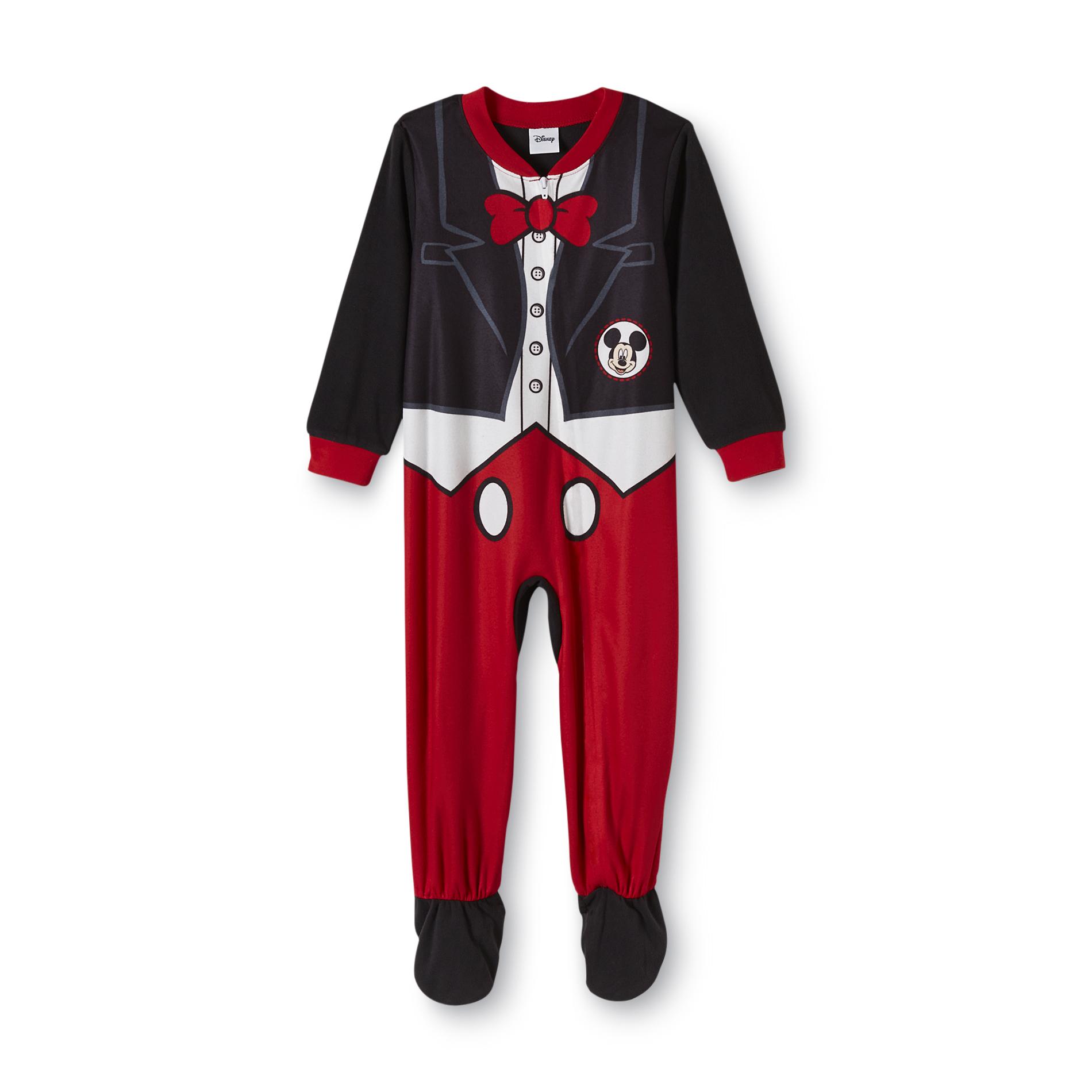 Disney Mickey Mouse Toddler Boy's Footed Sleeper Pajamas
