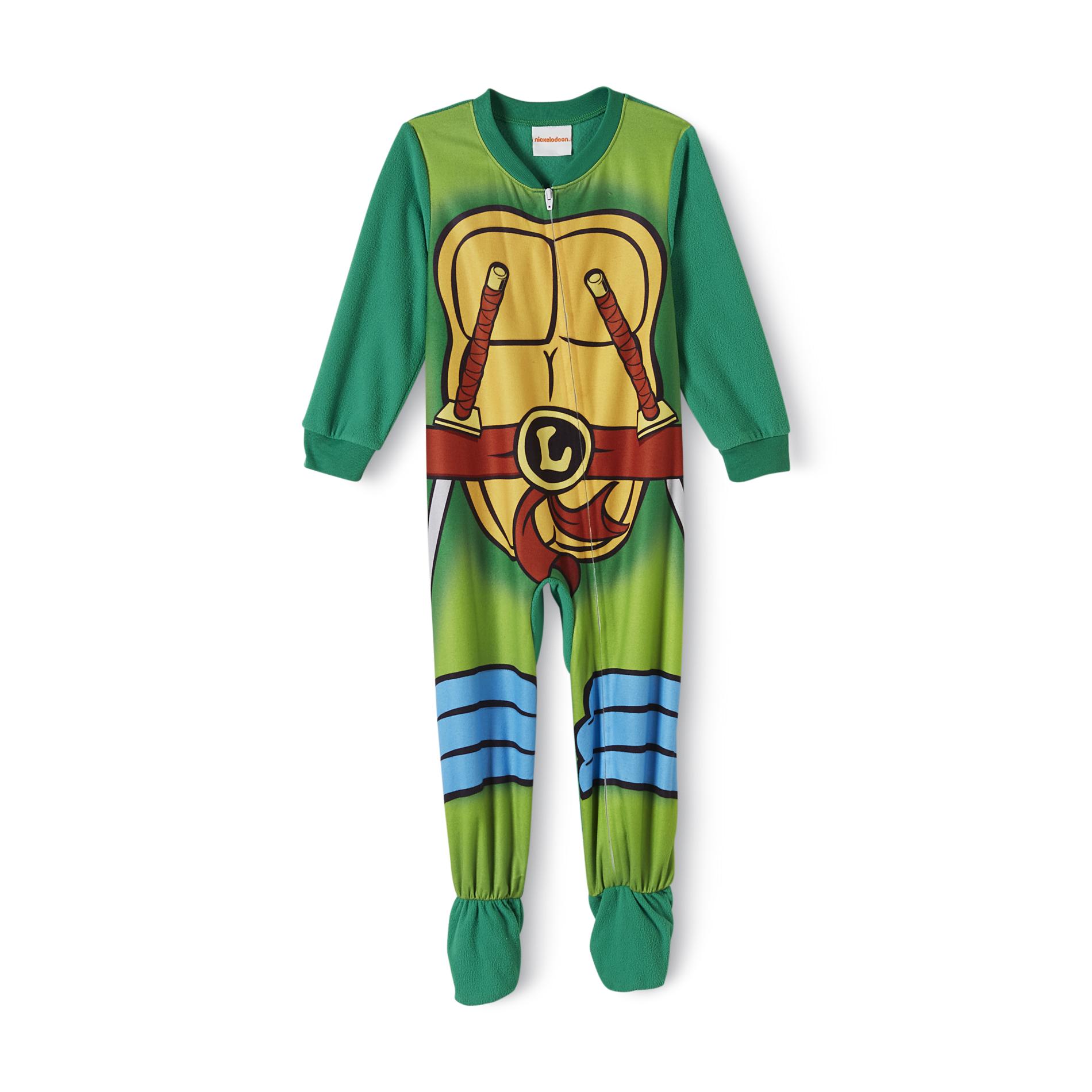 Nickelodeon Teenage Mutant Ninja Turtles Toddler Boy's Footed Sleeper Pajamas