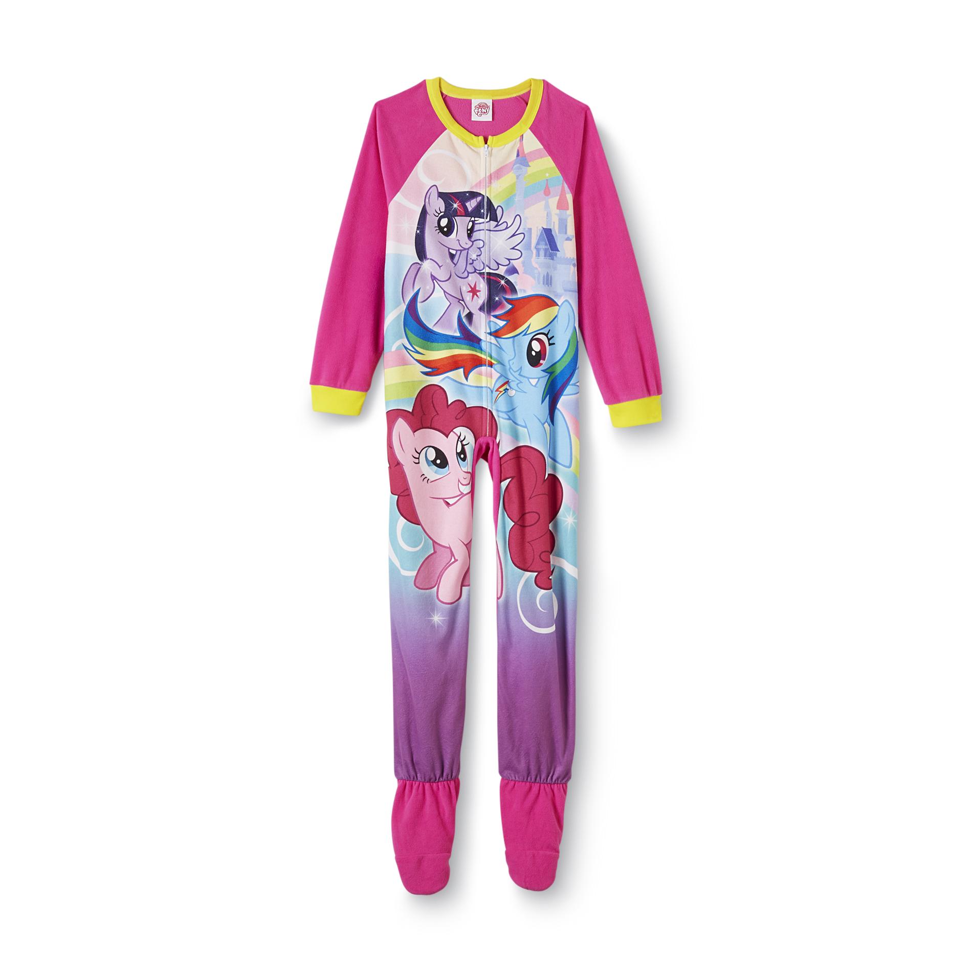 My Little Pony Girl's Footed Sleeper Pajamas