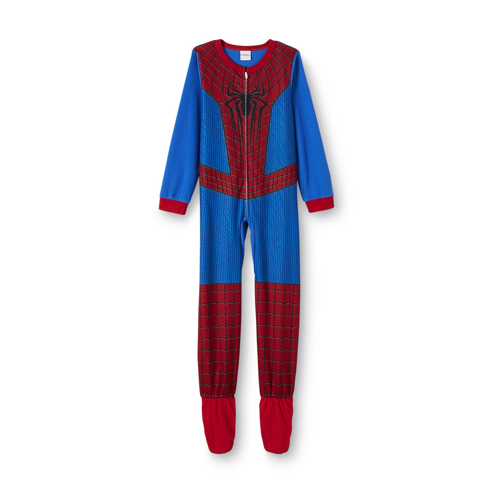 Marvel Spider-Man Boy's Footed Sleeper Pajamas