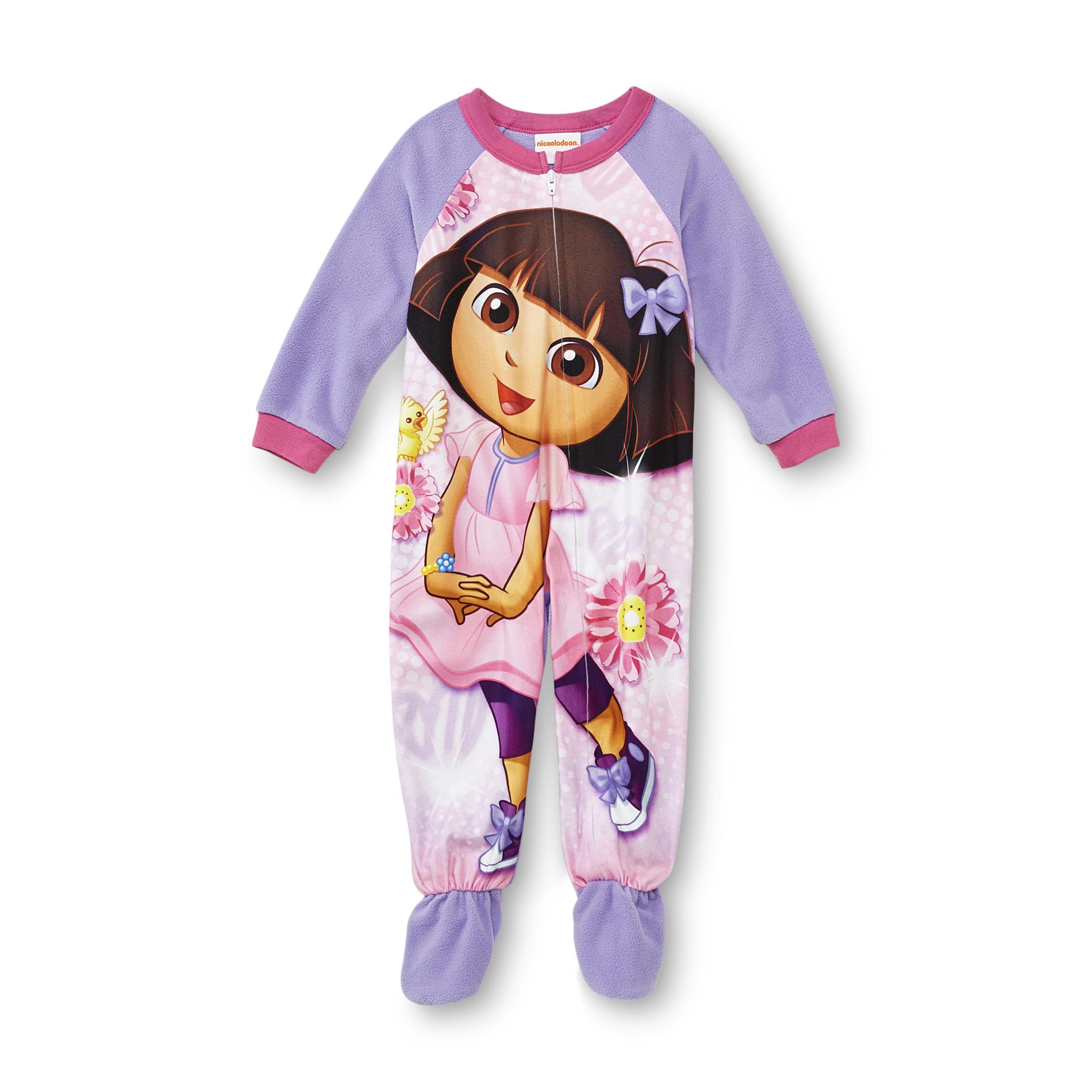 Nickelodeon Infant & Toddler Girl's Footed Pajamas Dora The Explorer