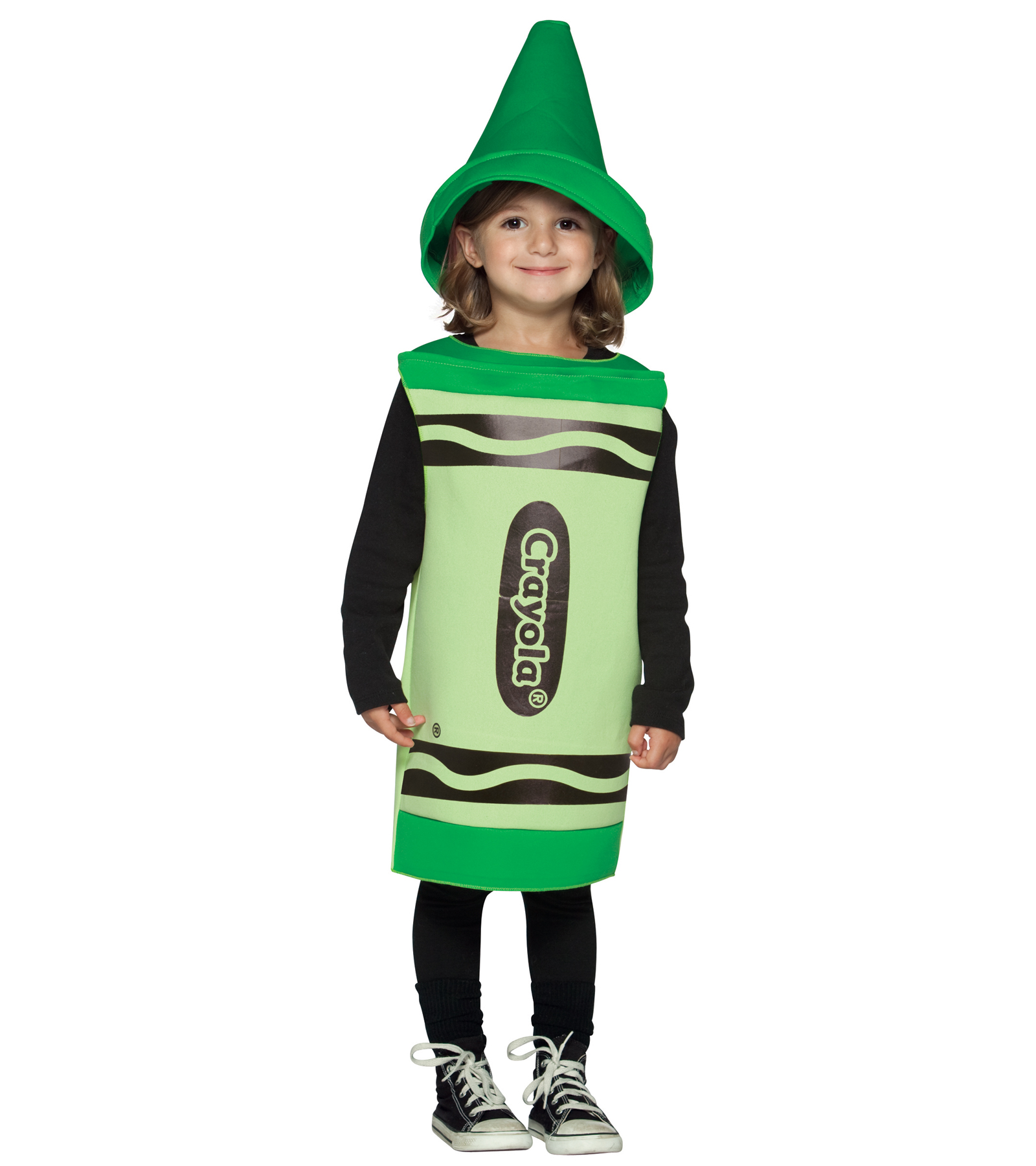 Toddler Crayola Green Halloween Costume Size: 3T-4T