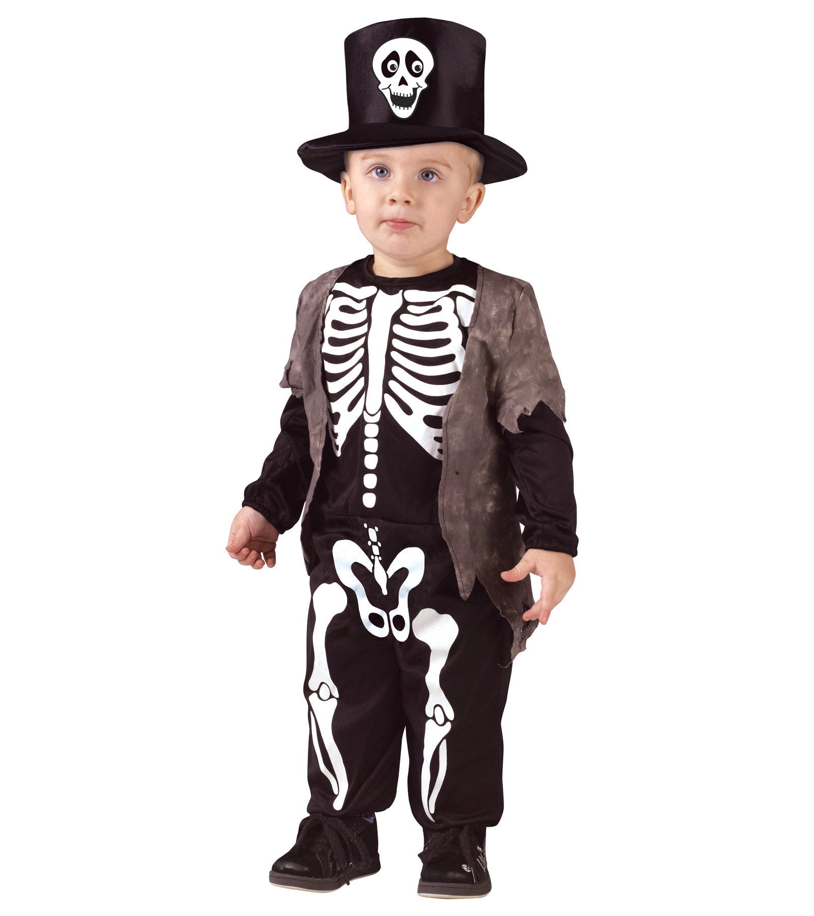 Toddler Happy Skeleton Halloween Costume Size: 3T-4T
