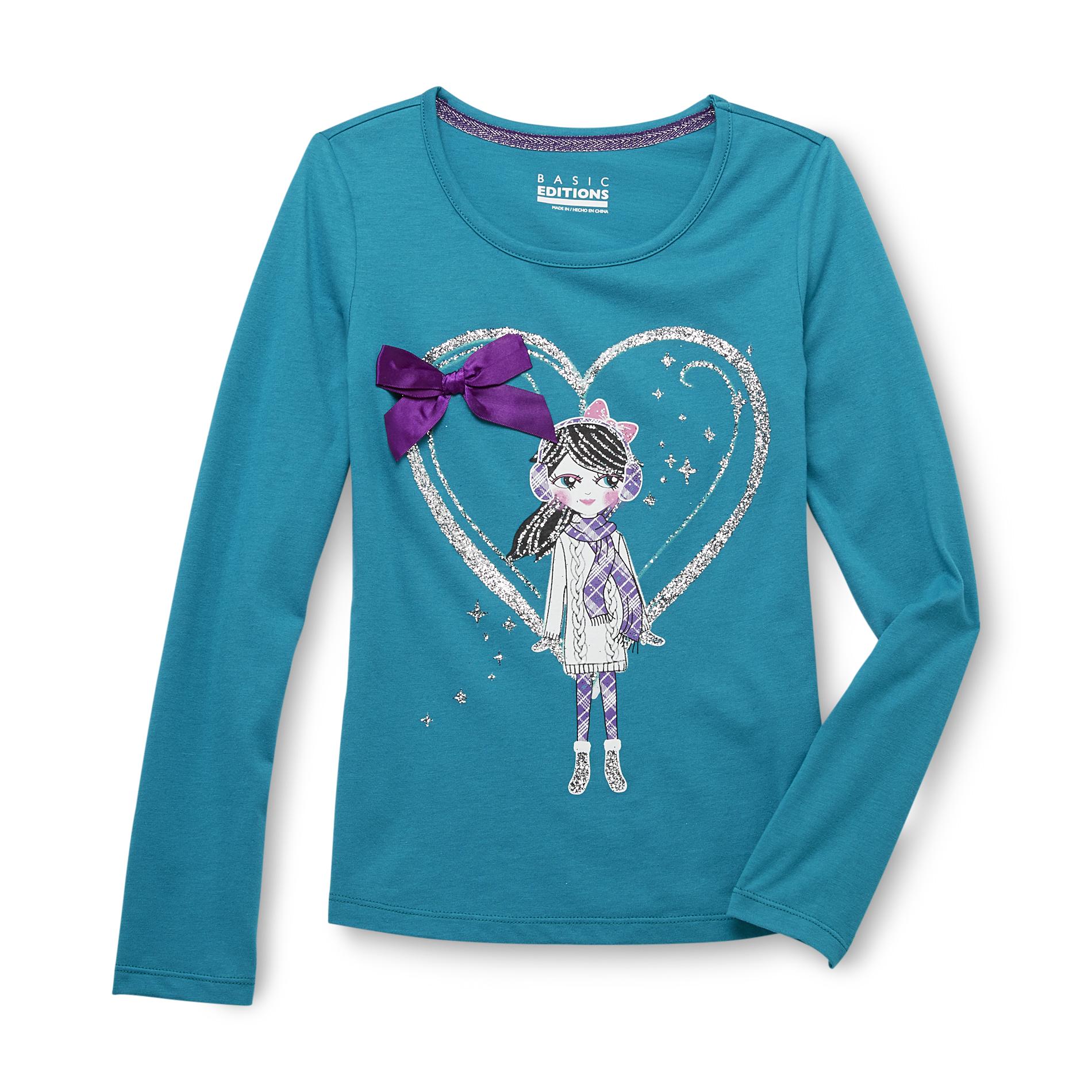 Basic Editions Girl's Graphic Top - Winter
