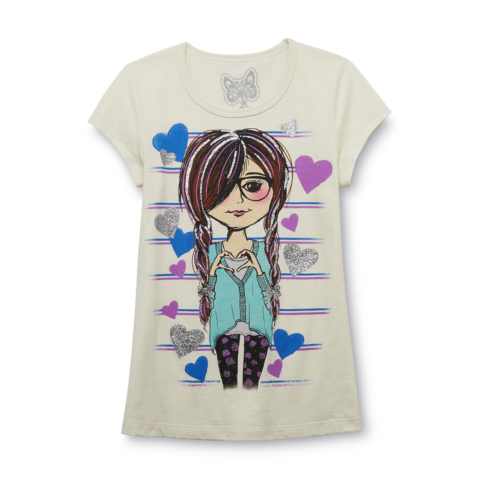 Self Esteem Girl's Graphic T-Shirt - Hearts